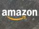 Amazon Logo set on a concrete gray background