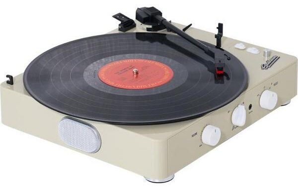 Gadhouse Brad Retro Mkii Belt Drive Bluetooth Turntable - Ivory