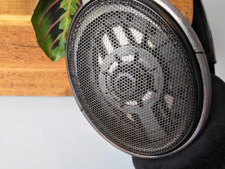 A selection of photos of the HD 650 headphones in a home office.