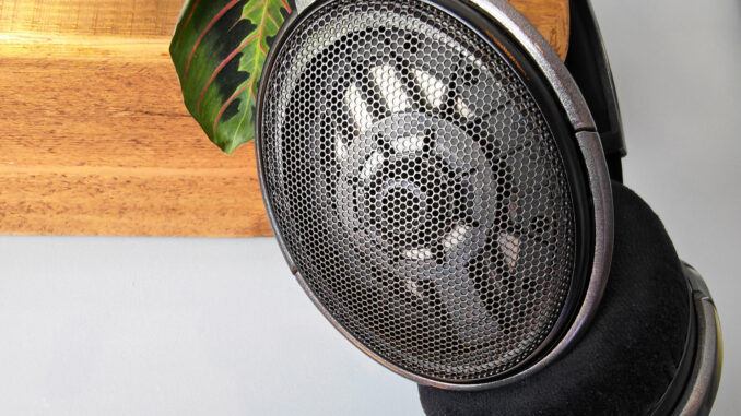 These pro headphones have been best-sellers since 2003... and I'm A selection of photos of the HD 650 headphones in a home office.