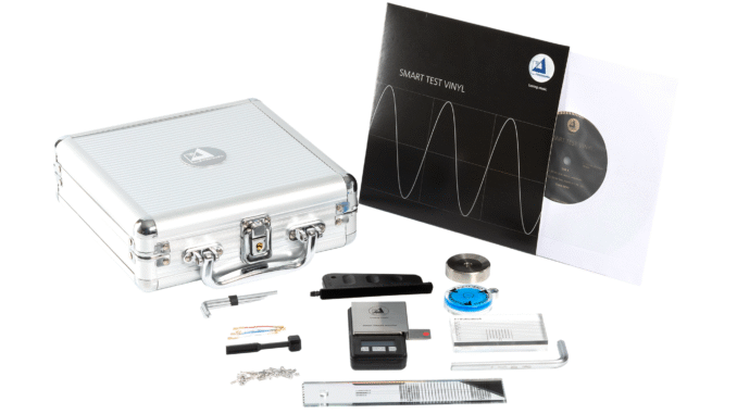 If you love vinyl, this ultimate toolkit could save you Clearaudio Mini Toolkit with the tools spread out in front of the closed case