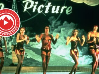 Rocky Horror still with Adventures in AV logo