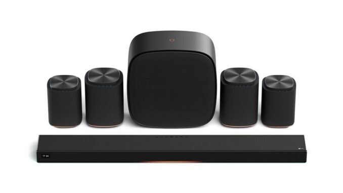 THE WORLD'S FIRST SOUNDBAR AUDIO SYSTEM POWERED BY DOLBY ATMOS FLEXCONNECT
