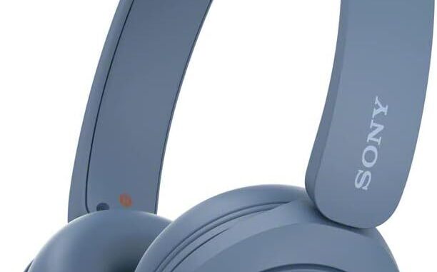 Sony WH-CH520 Bluetooth Headphones on white background