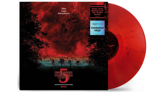 A press image of the Stranger Things season 5 vinyl